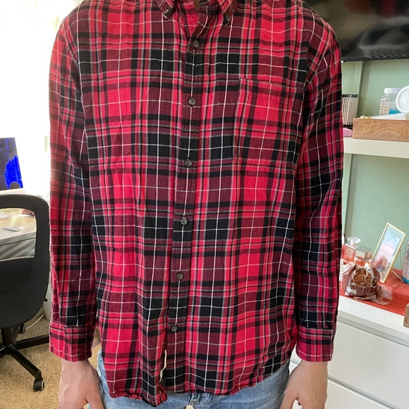 Red and Black Button Down - Picture 1 of 5